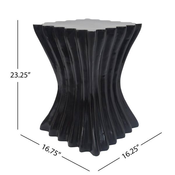 6johan WAVE SIDE TABLE クリアブラック Clear Acrylic End Table with
