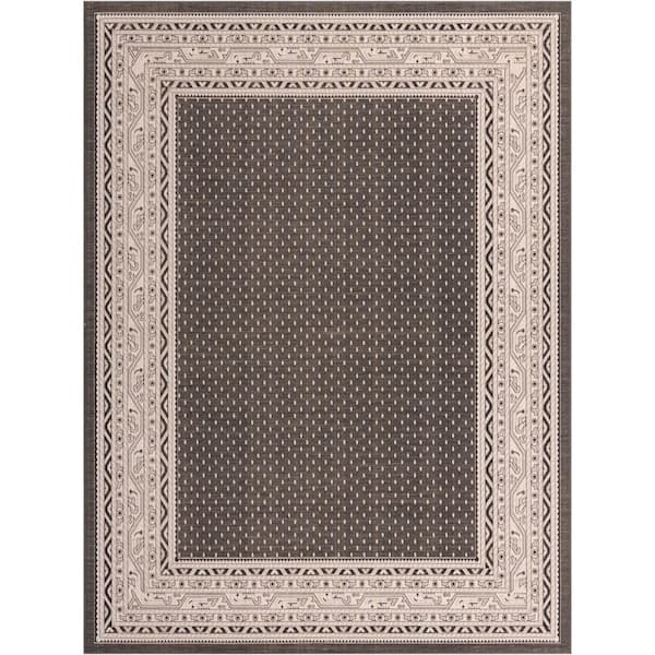 Unique Loom Williamsburg Allover Gray 9' 0 x 12' 0 Area Rug