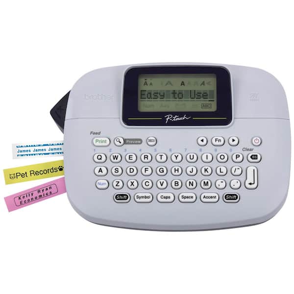 evaluerbare Nævne Countryside Brother P-Touch Monochrome Label Maker, White PTM95 - The Home Depot