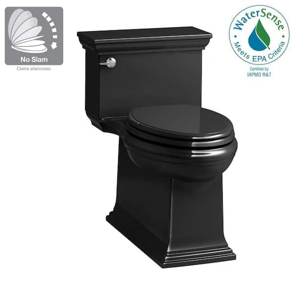 KOHLER Black Black Rough-In WaterSense Elongated Toilet at