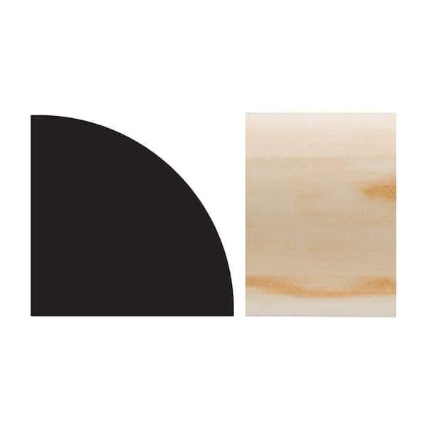 Royal Mouldings 8 ft. x 5/8 in. x 5/8 in. Polymer Quarter Round Moulding