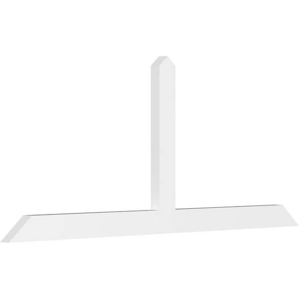Ekena Millwork Portland 72 in. W x 30 in. H x 2 in. D Signature Polyurethane Bracket