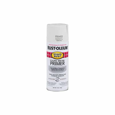 12 oz. Flat White Clean Metal Primer Spray (6-Pack)
