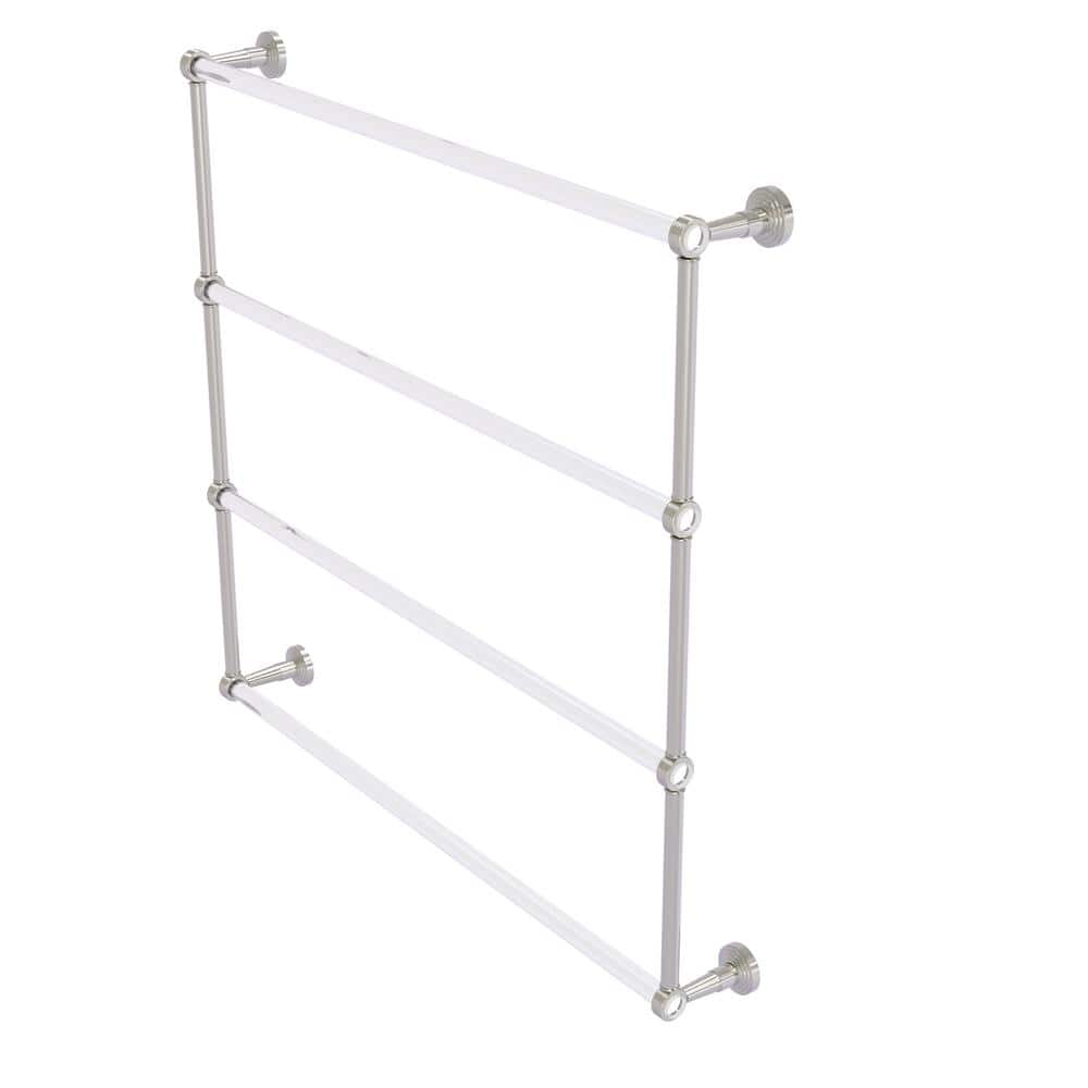 Pacific Beach 4-Tier 36 in. Ladder Towel Bar with Groovy Accents in Satin Nickel price history on PriceWatchPro