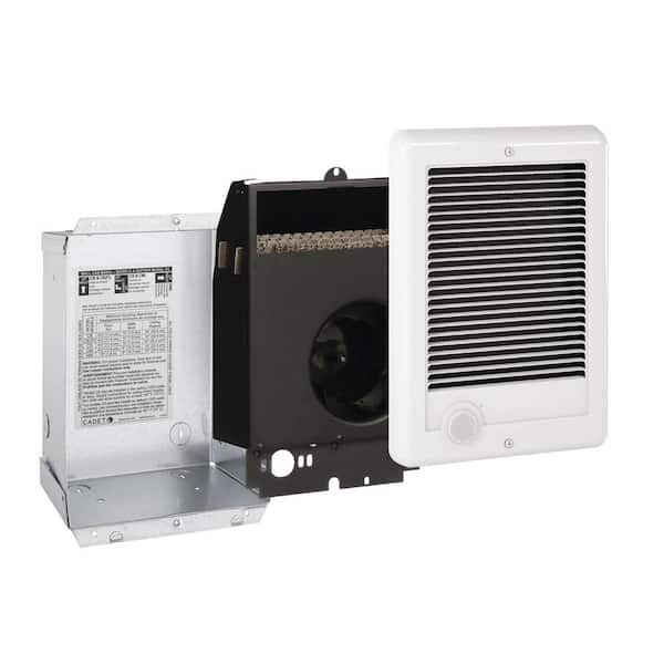 Cadet 240-volt 1,250-watt Com-Pak In-wall Fan-forced Electric Heater in White