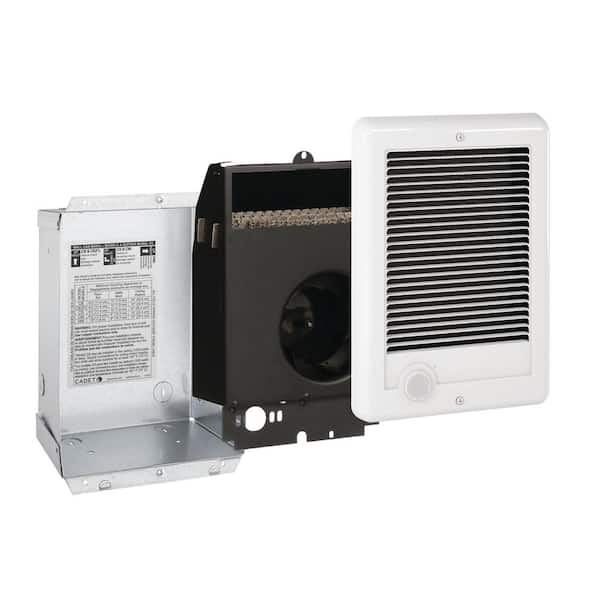 Cadet 240-volt 1,500-watt Com-Pak In-wall Fan-forced Electric Heater in White
