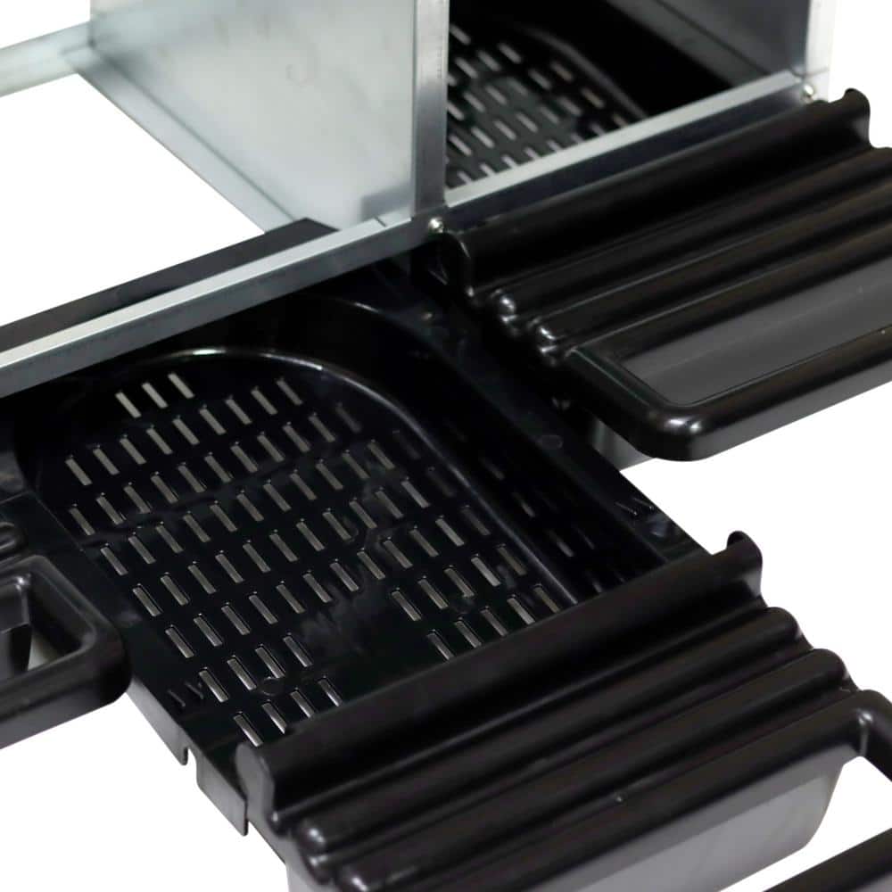 Green Galvanized Steel 3-Compartment Chicken Nesting Box