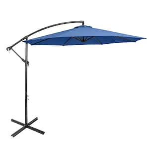 10 ft. Offset Patio Umbrella Market in Blue