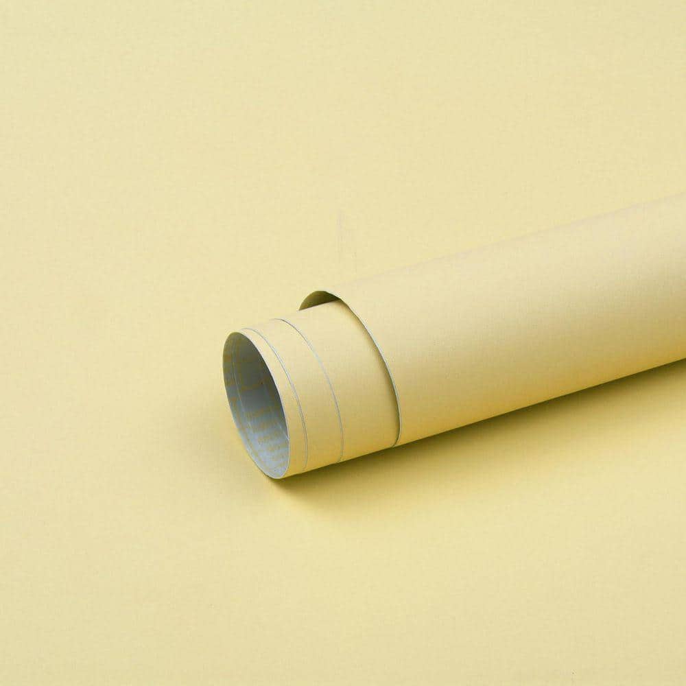 Light Yellow Solid Contact Paper Removable Peel and Stick Wallpaper ...