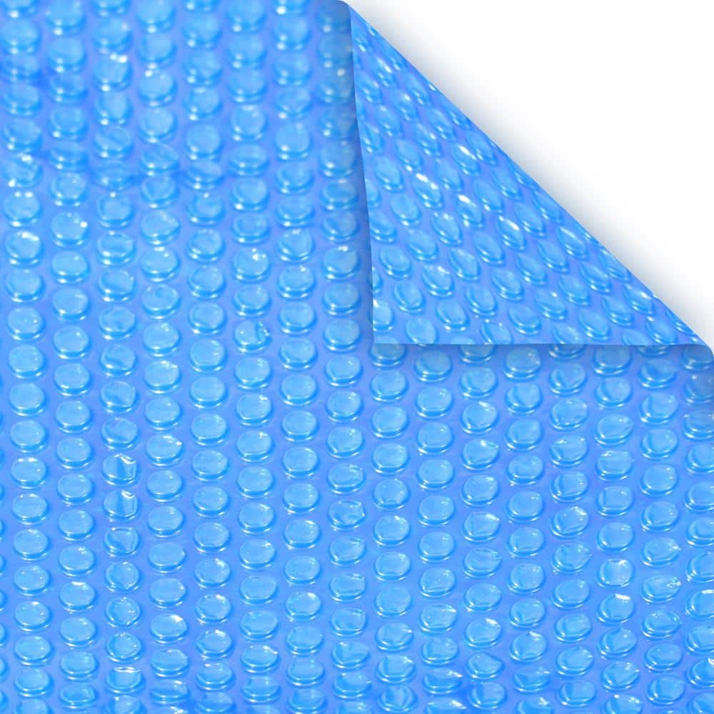 Deluxe 3-Year 4 ft. x 8 ft. Rectangular Blue Solar Pool Cover