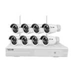 Wireless HD 8-Channel 1TB NVR Smart Surveillance System with 8-Wireless 1080p Full-HD Indoor/Outdoor Bullet Cameras