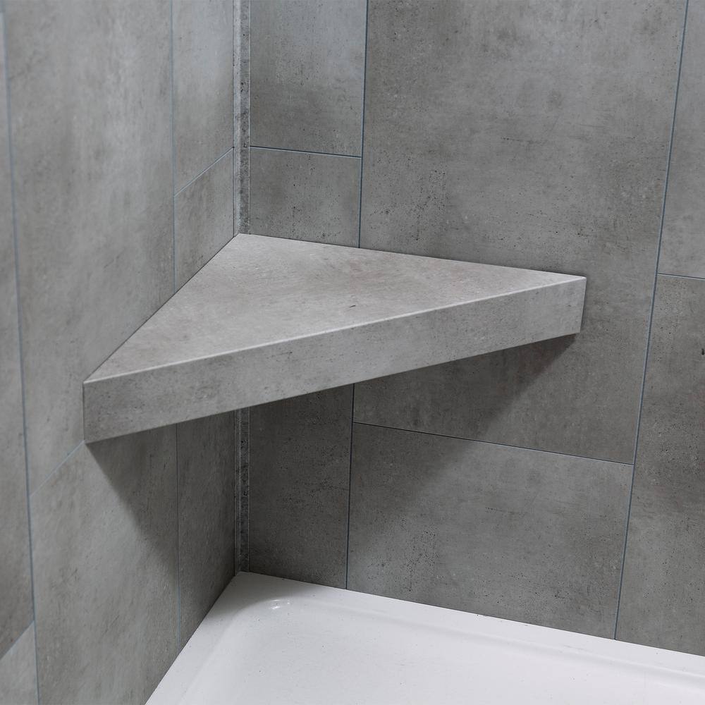 Palisade Vinyl Waterproof Corner Shower Bench