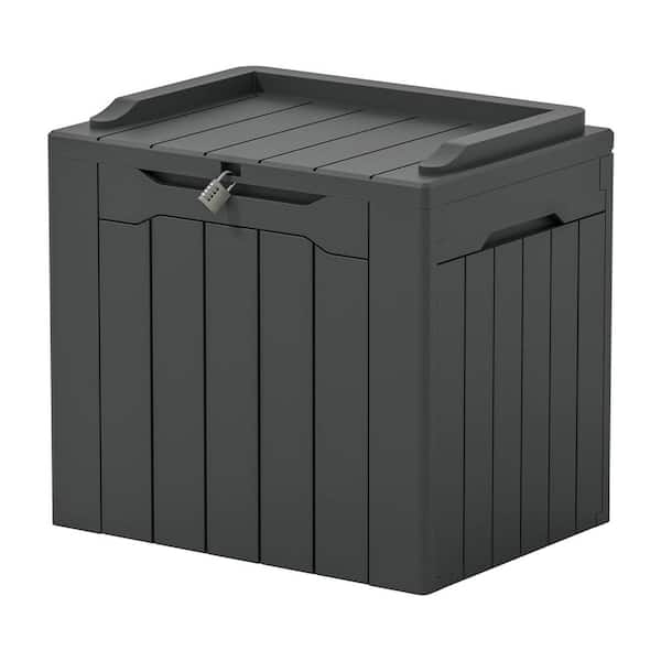 Unbranded 31 Gal. Dark Grey Resin Deck Box