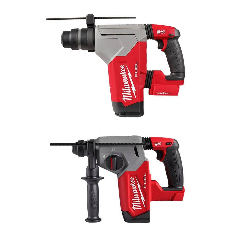 M18 FUEL 18V Lithium-Ion Brushless Cordless SDS-Plus 1-1/8 in. Rotary Hammer Drill w/1 in. SDS-PLUS Rotary Hammer -  Milwaukee, 2915-20-2912-20