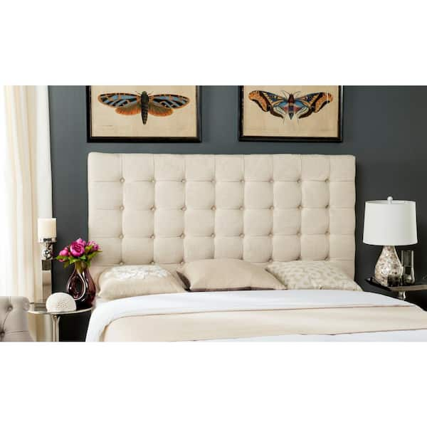 Off white upholstered deals headboard