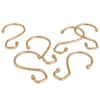 Bath Bliss 12 Pack S-Hook Shower Curtain Rings in Satin Gold 5283-SGOLD -  The Home Depot