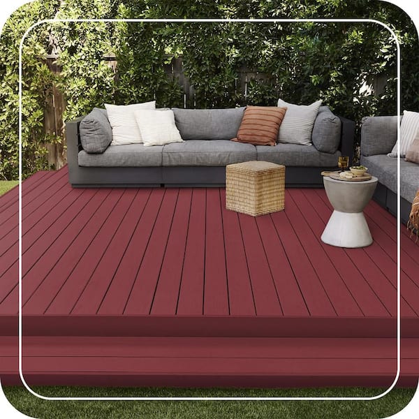 BEHR DECKplus 1 gal. #M140-7 Dark Crimson Solid Color