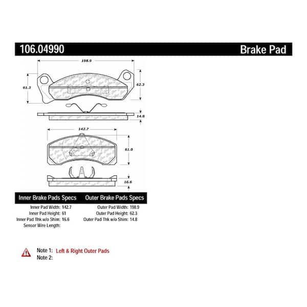 Centric Parts Disc Brake Pad Set
