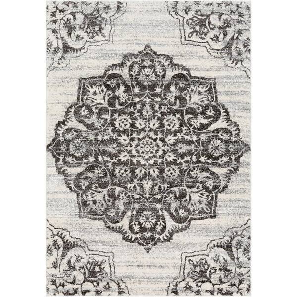Artistic Weavers Ailin Black 2 ft. x 3 ft. 3 in. Medallion Area Rug