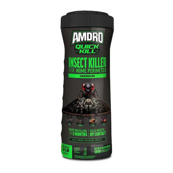 AMDRO Quick Kill 2 lb. Outdoor Home Perimeter Multi-Insect Killer Granules with 3-Month Control