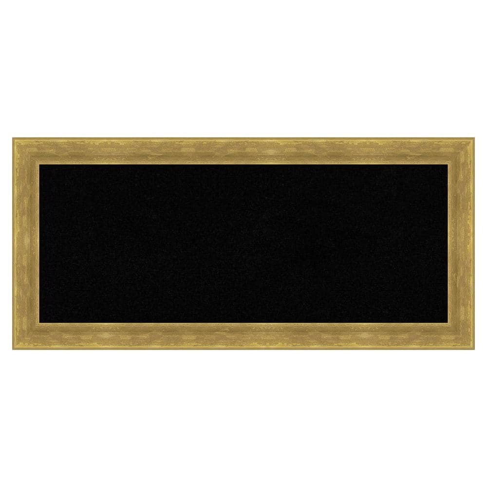 Amanti Art Angled Gold Wood Framed Black Corkboard 33 in. x 15 in ...