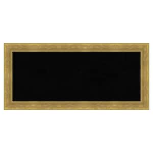 Angled Gold Wood Framed Black Corkboard 33 in. x 15 in. Bulletin Board Memo Board