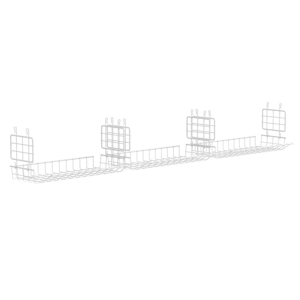 Hideaway 15.75 in. L x 7.78 in. D White Behind-the-Hangers Wire Closet Shelf (3-Pack) price history on PriceWatchPro