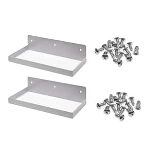 12 in. W x 6 in. D Epoxy Coated Steel Shelf for DuraBoard in White (2-Pack)