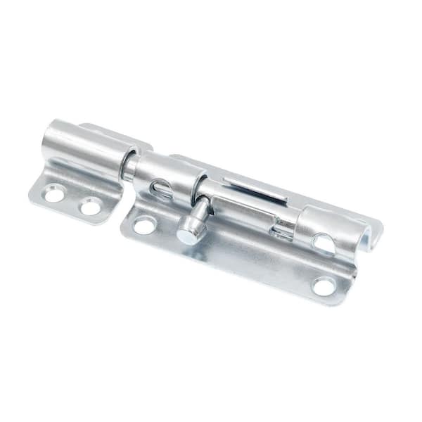 Door and Gate, Heavy Duty Slide Barrel Bolt Latch 3-5/8 inch with Screws, Zinc Plated, Rust Resistant (Single Pack)