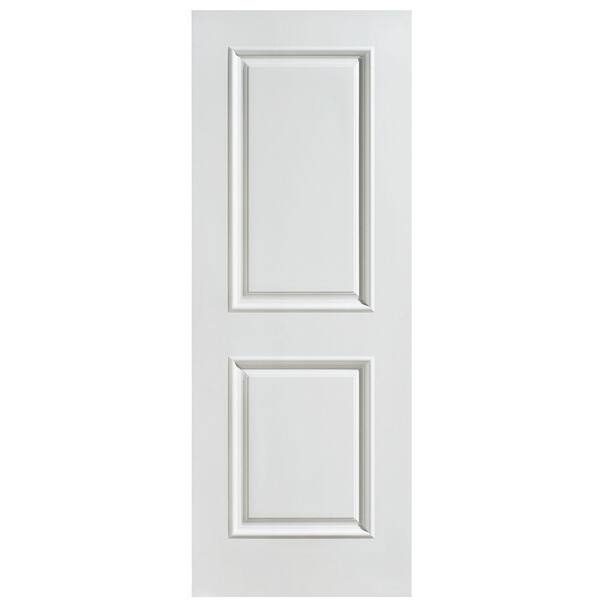 Masonite 30 in. x 80 in. Palazzo Capri Smooth 2-Panel Square Solid Core Primed Composite Interior Door Slab