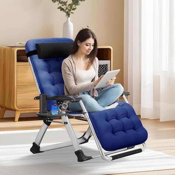 BOZTIY Oversized Padded Zero Gravity Chair, Folding indoor Outdoor