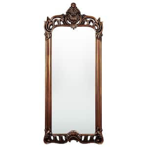 Vintage Gold 31.5 in. W x 75 in. H Arch Full-Length Floor Mirror