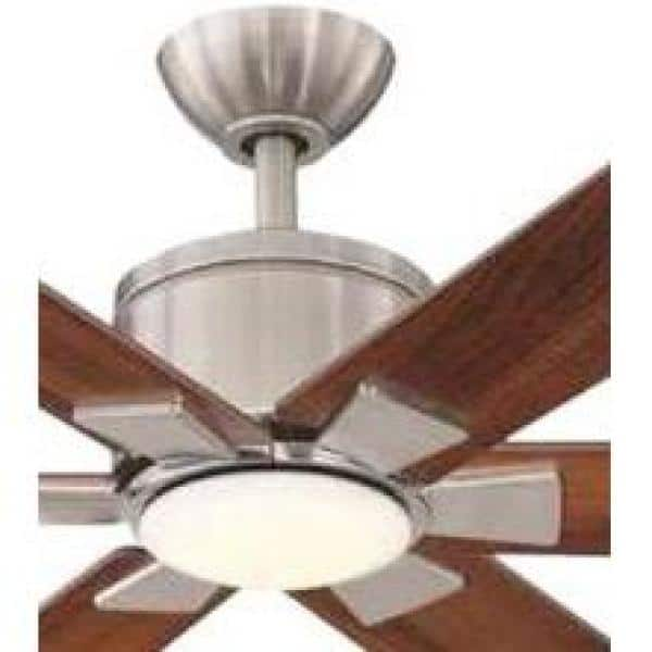 HOME DECORATORS COLLECTION BAYSHIRE 60 IN. LED INDOOR/OUTDOOR MATTE BLACK  CEILING FAN WITH REMOTE CONTROL AND WHITE COLOR CHANGING LIGHT KIT, (RETAIL  PRICE: $179.00) Auction