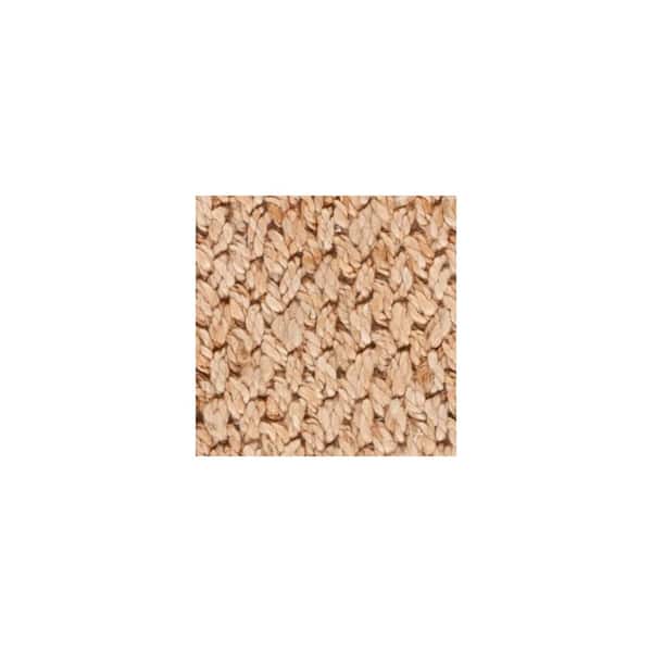 Natural Fiber 6 ft. x 9 ft. Natural Woven Abstract Area Rug