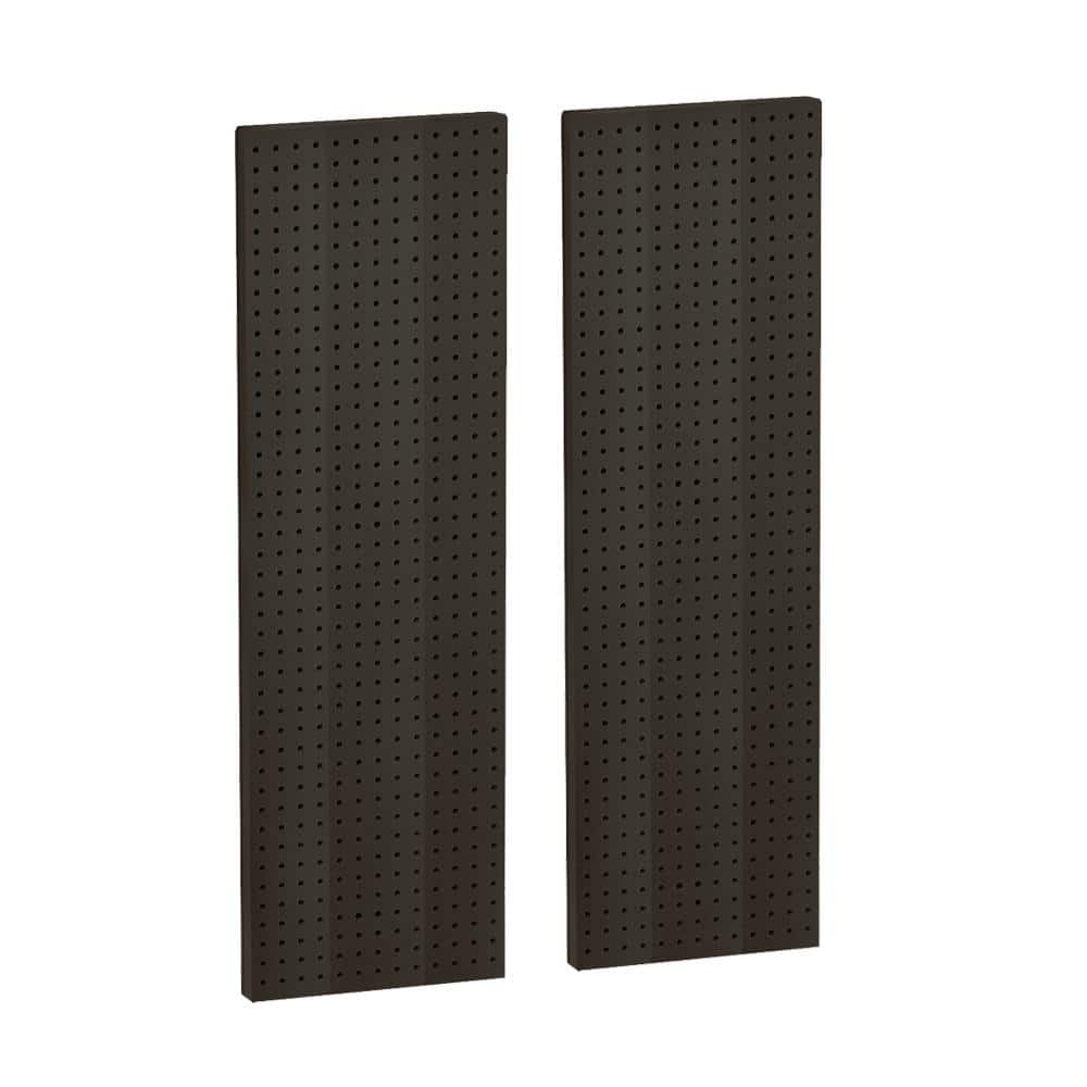 44 in. H x 13.5 in. W Pegboard Styrene in Black (2-Piece per Box)