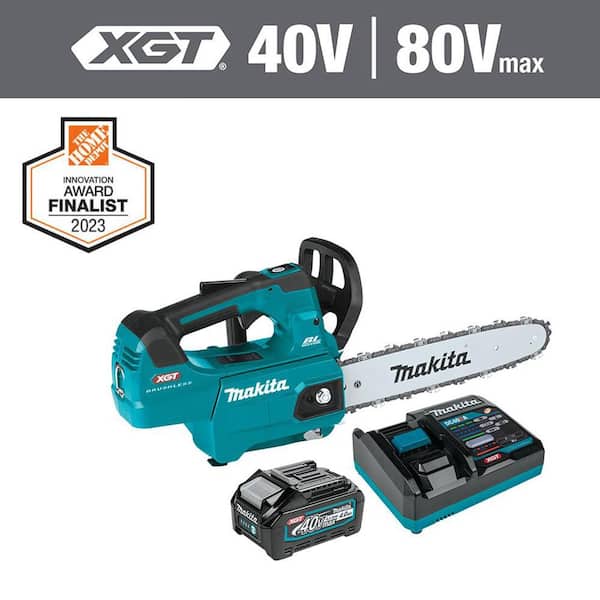 Makita XGT 12 in. 40V max Brushless Battery Top Handle Electric Chainsaw Kit (4.0Ah)