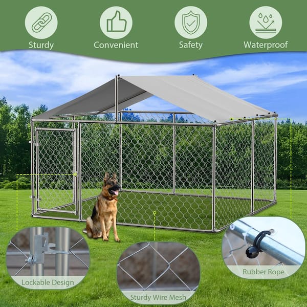 Amazon Large Pet Play Yard Amazon Pet Playpen With Roof PawHut