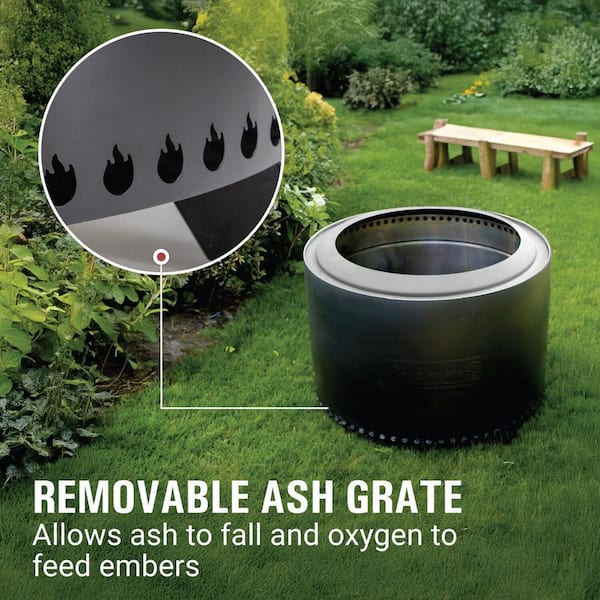 Coleman Cityscapes 25 in. Stainless Steel Outdoor Wood Burning