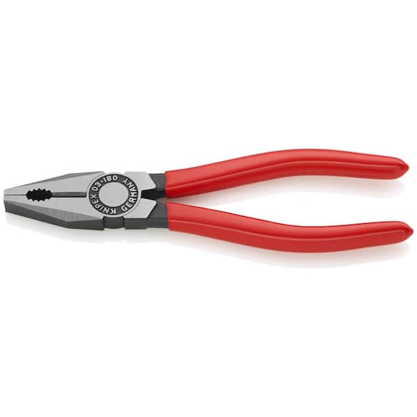 KNIPEX 7 in. Heavy Duty Forged Steel Combination Pliers with 60 HRC Cutting Edge