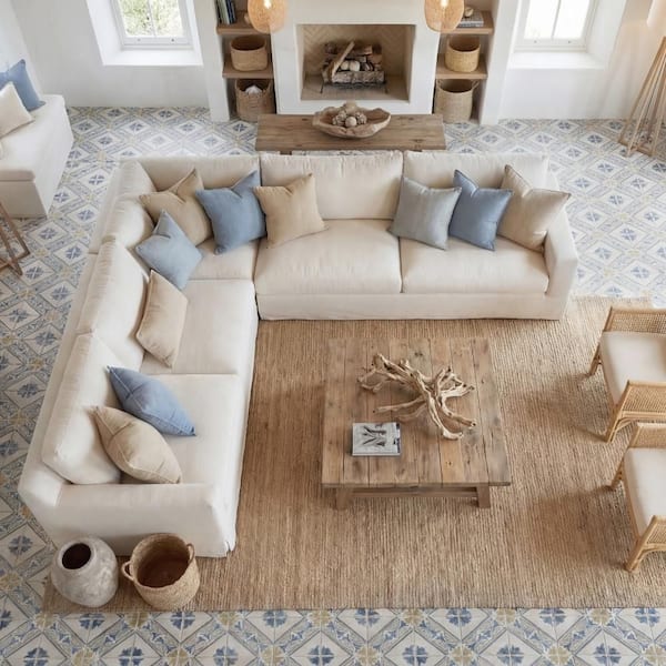 Magnolia Lina 8 in. x 8 in. Porcelain Floor and Wall Tile (5.6 sq. ft. /Case)