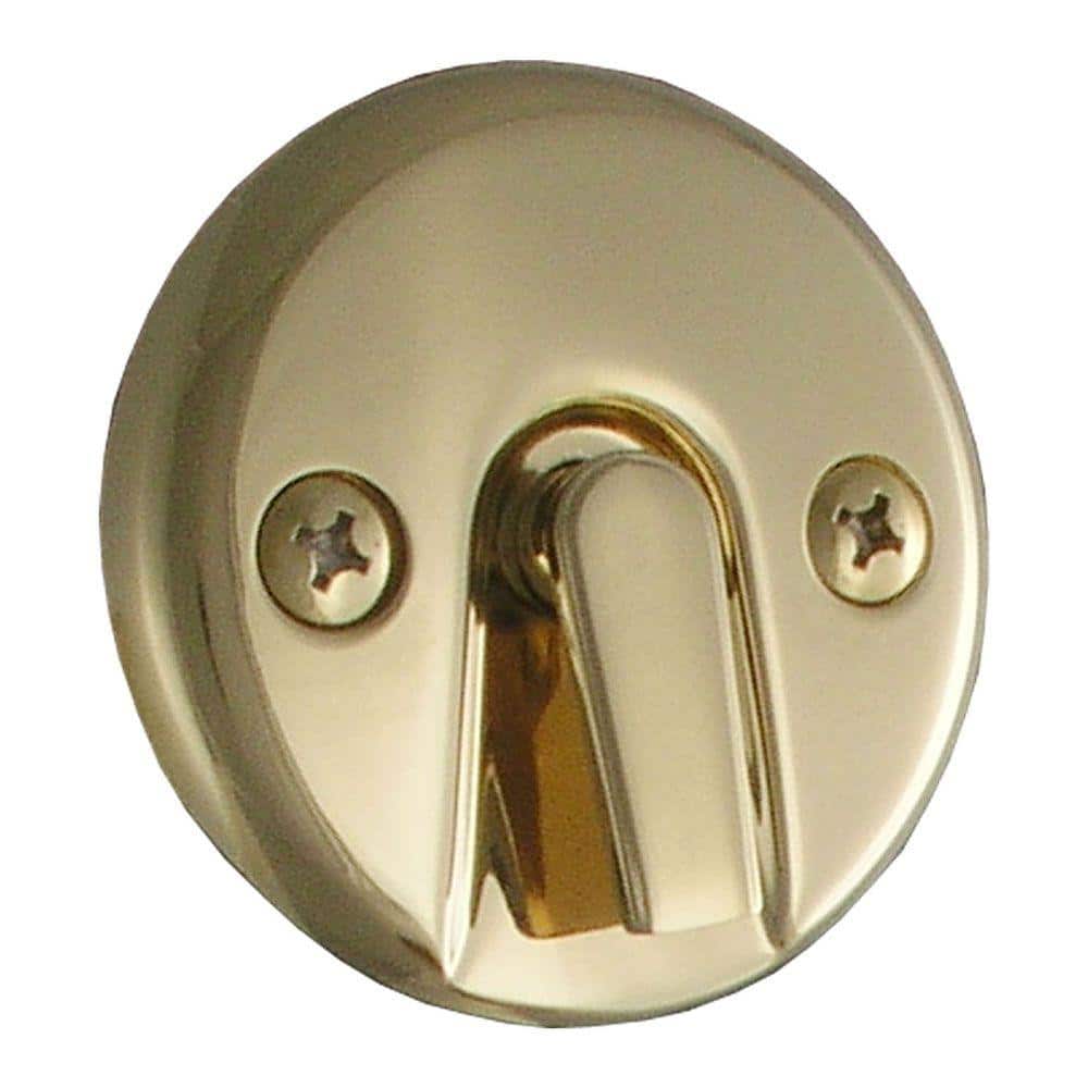 LDR Industries DoubleHole Overflow Plate in Polished Brass 552 5111PB