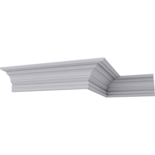 Ekena Millwork SAMPLE - 7-7/8 in. x 12 in. x 7-7/8 in. Polyurethane Foster Cove Crown Moulding