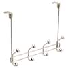 Liberty 16 In. Satin Nickel Over-the-door Pilltop Hook Rack Otddevo-sn 