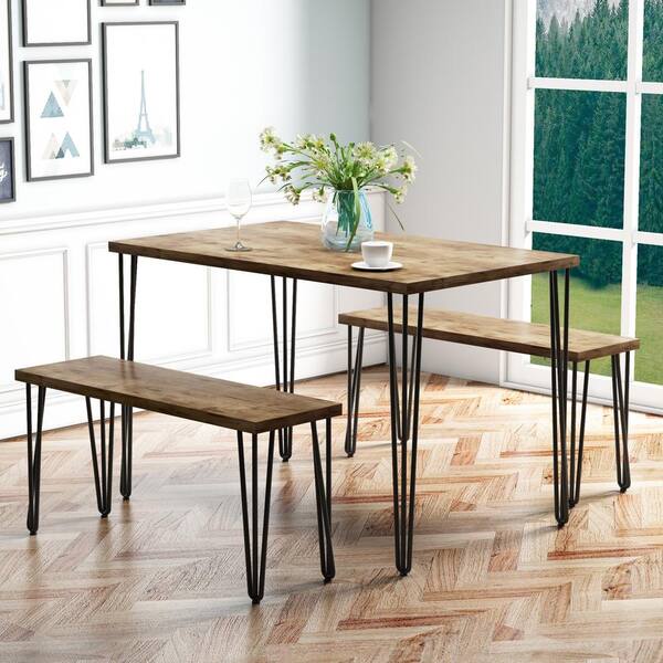 Set of 2 X Cross Shape Table Bench Legs Industrial Dining Bench Rustic Hairpin 