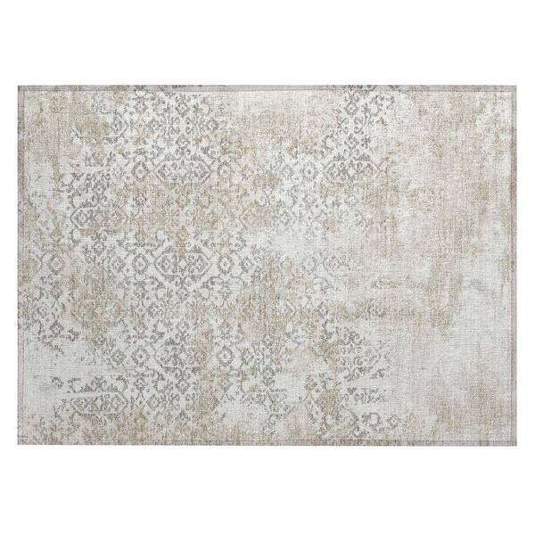 Chantille Machine Washable Indoor/Outdoor Abstract ACN2788 Ivory 3 ft. x 4 ft. Area Rug