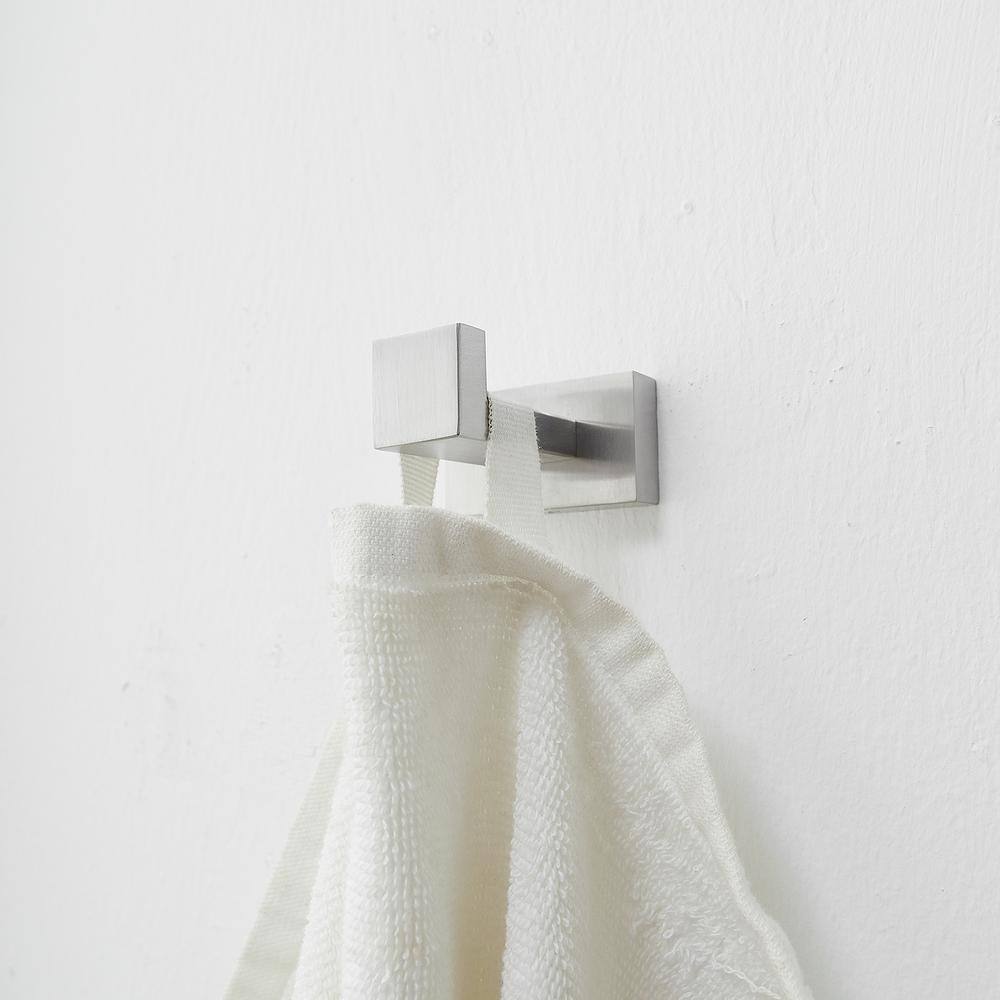 Brushed Nickel 4-Piece Stainless Steel Bathroom Hardware Set