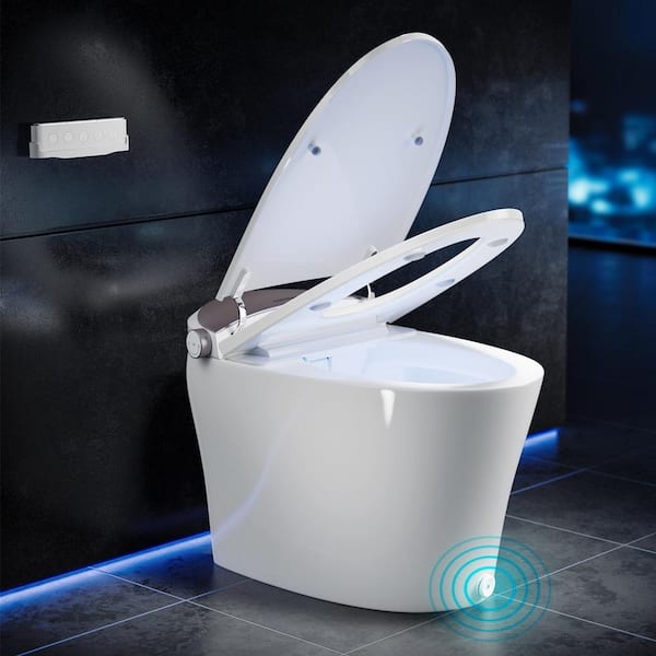 Costway Smart Toilet Round Bidet with 1000 Gram MaP Flushing Score