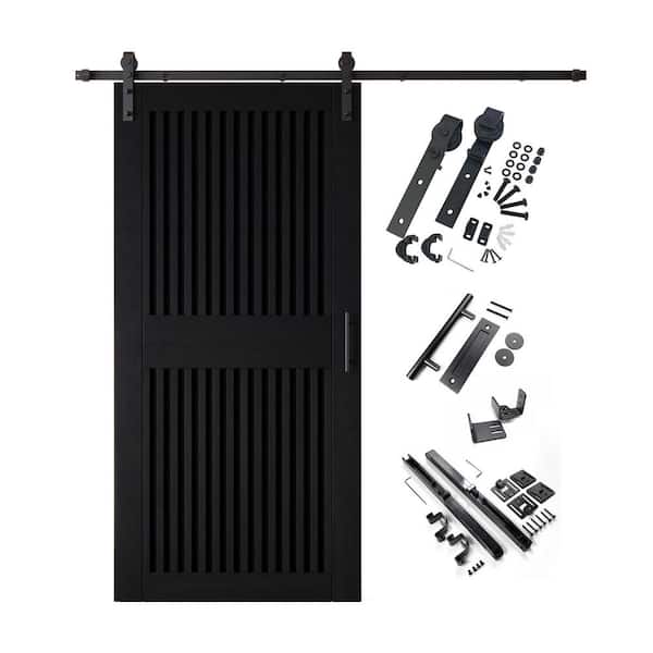 HOMACER XT4 40 in. x 84 in. C-Panel Black Slanted Stripe Design