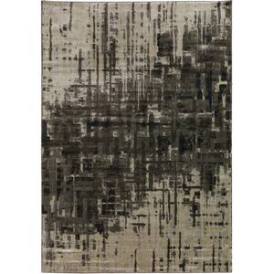 Serene 1 Abstract Crosshatch Pewter 9 ft. 6 in. x 13 ft. 2 in. Area Rug
