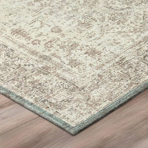 Chantille Machine Washable Indoor/Outdoor Abstract ACN3171 Ivory 8 ft. x 10 ft. Area Rug